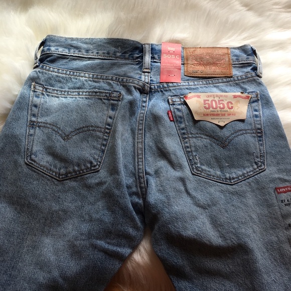 Levi’s slim fit straight leg selvedge 505c jeans - Picture 2 of 6